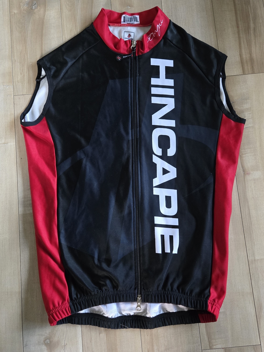 Hincapie Velocity Cycling Vest Gilet Men's Medium Black Red Windproof